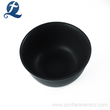 Wholesale Black Small Cute On-glazed Ceramic Bowl